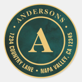 Creëer uw eigen exemplaar van het Adres van de dou Ronde Sticker