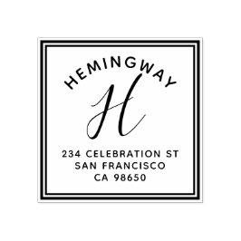 Creëer Uw eigen exemplaar van het Manuscript van h Rubberstempel