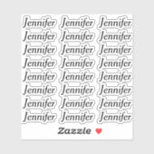 Creëer Uw eigen externe persoonlijke naam Sticker (Vel)