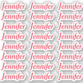 Creëer Uw eigen externe persoonlijke naam Sticker (Voorkant)