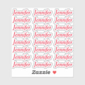 Creëer Uw eigen externe persoonlijke naam Sticker (Vel)