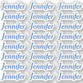 Creëer Uw eigen externe persoonlijke naam Sticker (Voorkant)