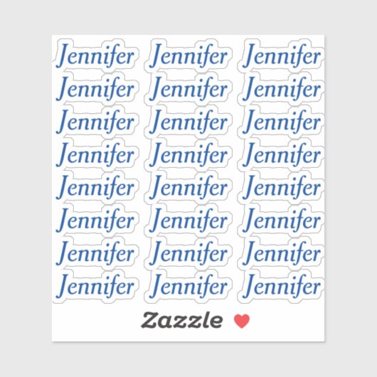 Creëer Uw eigen externe persoonlijke naam Sticker (Vel)