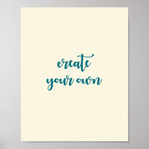 Creëer Uw eigen Fab Fun Shower Poster