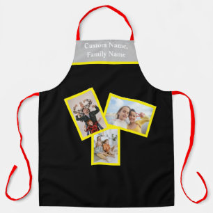 Creëer Uw eigen familie Foto Collage Apron Schort