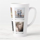 Creëer Uw Eigen Familie Foto Collage Latte Mok (Rechts)