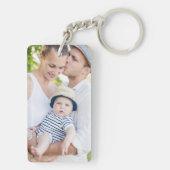 Creëer Uw eigen familie foto gepersonaliseerde Sle Sleutelhanger (achterkant)