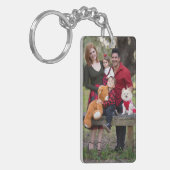 Creëer Uw eigen familie foto gepersonaliseerde Sle Sleutelhanger (Voorkant Links)