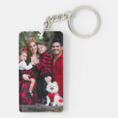 Creëer Uw eigen familie foto gepersonaliseerde Sle Sleutelhanger (achterkant)