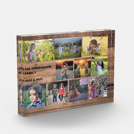 Creëer uw eigen familie fotocollage fotoblok (Links)