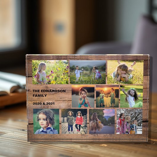 Creëer uw eigen familie fotocollage fotoblok