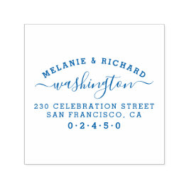 Creëer Uw eigen familie retour adres rechthoekig Zelfinktende Stempel