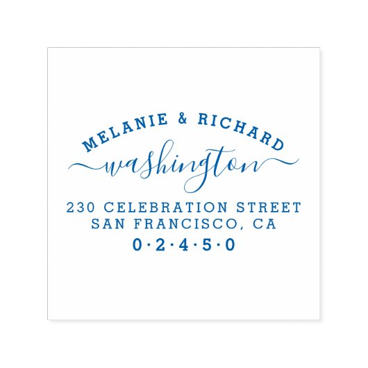 Creëer Uw eigen familie retour adres rechthoekig Zelfinktende Stempel (Design)