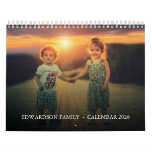 Creëer uw eigen familie unieke jaar fotokalender kalender