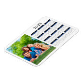 Creëer Uw Eigen Familiefoto 2025 Kalendermagneet Magneet (Linkerzijde)