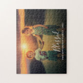 Creëer uw eigen familiefoto Afgetapt script Legpuzzel (Verticaal)