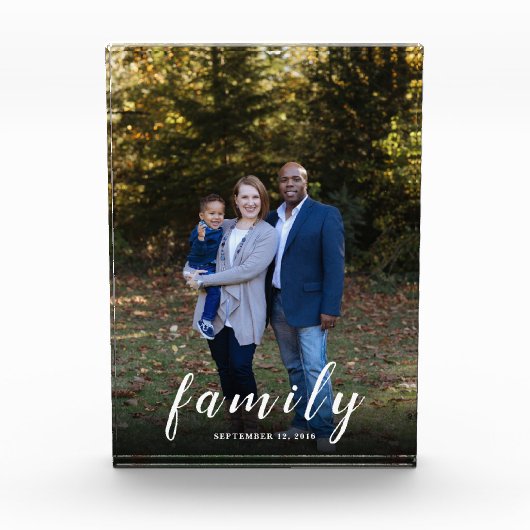 Creëer uw eigen familiefoto en -script fotoblokken (Voorkant)