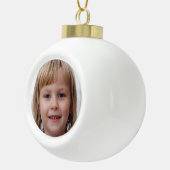 Creëer Uw eigen familiefoto Keramische Bal Ornament (Rechts)