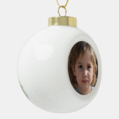 Creëer Uw eigen familiefoto Keramische Bal Ornament (Links)