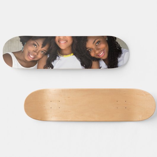 Creëer Uw eigen familiefoto Persoonlijk Skateboard (Horizontaal)