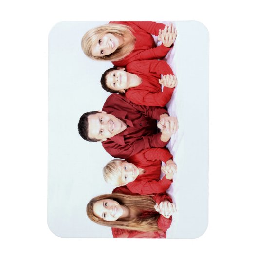 Creëer uw eigen familiefoto-sjabloon magneet (Verticaal)