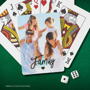 Creëer uw eigen familiefoto speelkaarten