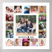 Creëer Uw eigen familienaam 17 Fotocollage Poster (Voorkant)