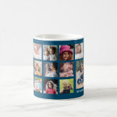Creëer Uw Eigen Familienaam 22 Fotocollage Koffiemok (Center)