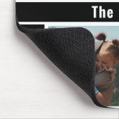 Creëer Uw eigen familienaam 4 Foto Collage Black Muismat (Hoek)