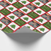 Creëer uw eigen familienaam Christmas Cadeaupapier (Hoek)