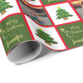 Creëer uw eigen familienaam Christmas Cadeaupapier (Rol Hoek)