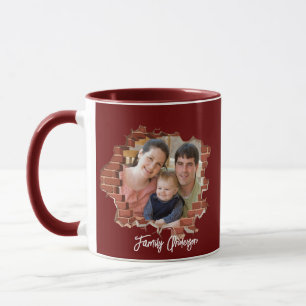 Creëer uw eigen familienaam Foto Maroon Mok