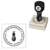 Creëer Uw eigen familienaam Pineapple Rubberstempel (Gestempeld)