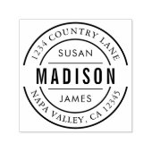 Creëer Uw eigen familienaam Retouradres Zelfinktende Stempel (Design)