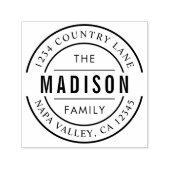 Creëer Uw eigen familienaam Retouradres Zelfinktende Stempel (Design)