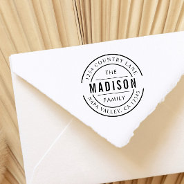 Creëer Uw eigen familienaam Retouradres Zelfinktende Stempel