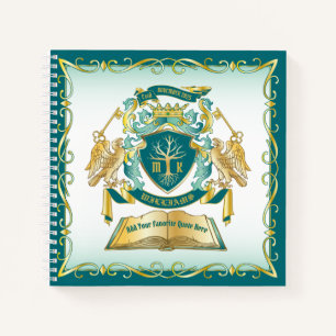 Creëer Uw eigen Fantasy-boomstammen Embleem Notitieboek