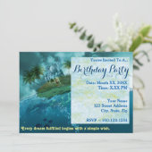 Creëer Uw eigen Fantasy verjaardagsfeestje uitnodi Kaart (Staand voorkant)