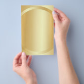 Creëer Uw eigen Faux Gold Glamor Voeg naamtekst to Flyer (Hand)