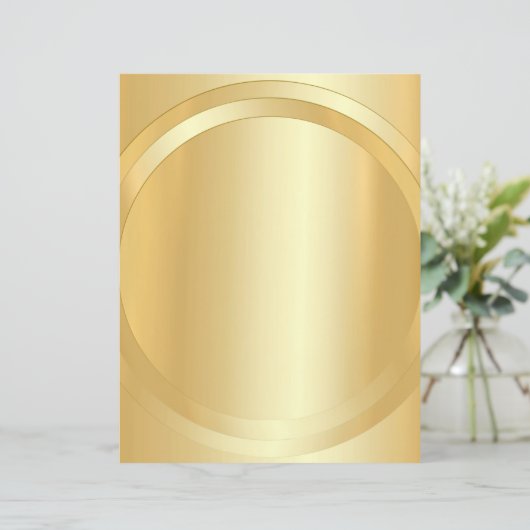 Creëer Uw eigen Faux Gold Glamoureuze Sjabloon (Staand voorkant)