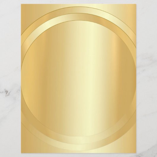 Creëer Uw eigen Faux Gold Glamoureuze Sjabloon (Voorkant)