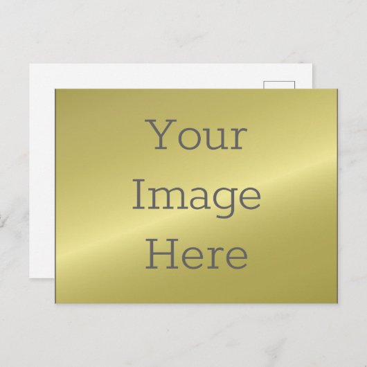 Creëer uw eigen faux metallic Antiek messing Briefkaart (Voorkant / Achterkant)