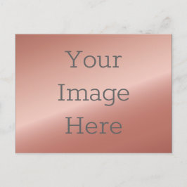 Creëer uw eigen faux metallic Roos goud Briefkaart