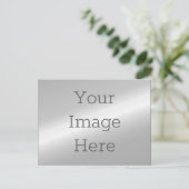 Creëer uw eigen faux metallic zilver briefkaart (Staand voorkant)