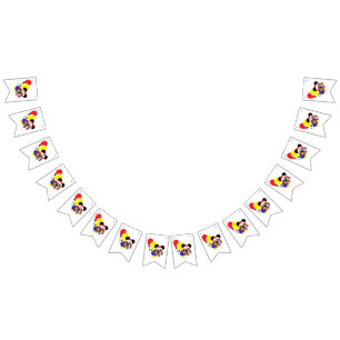 Creëer Uw eigen feestdag-dog-banner Vlaggetjes