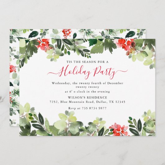 Creëer Uw eigen feestdag voor feestdagen voor Lijs Feestdagenkaart (Voorkant / Achterkant)