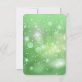 Creëer uw eigen feestelijke Sparkle Bokeh achtergr RSVP Kaartje (Achterkant)