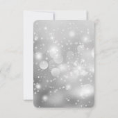 Creëer uw eigen feestelijke Sparkle Bokeh achtergr RSVP Kaartje (Achterkant)