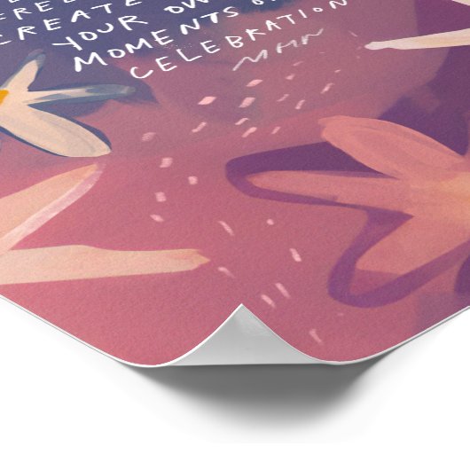 Creëer Uw eigen feesten, Inspirerend Poster (Hoek)