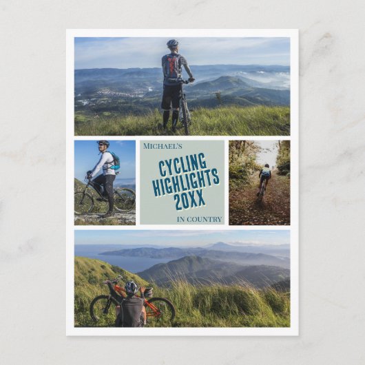 Creëer uw eigen fietsfoto Briefkaart (Voorkant)